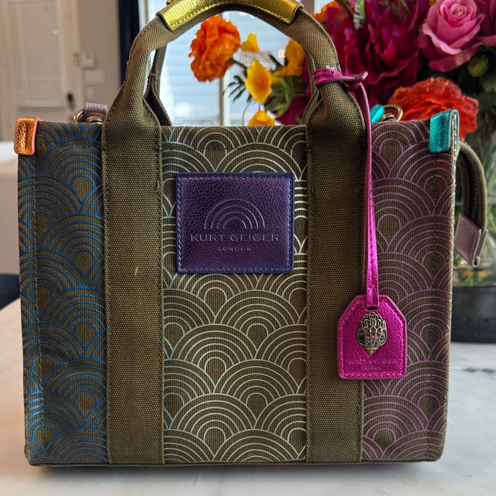 Kurt Geiger Southbank Ombre Rainbow Tote Bag